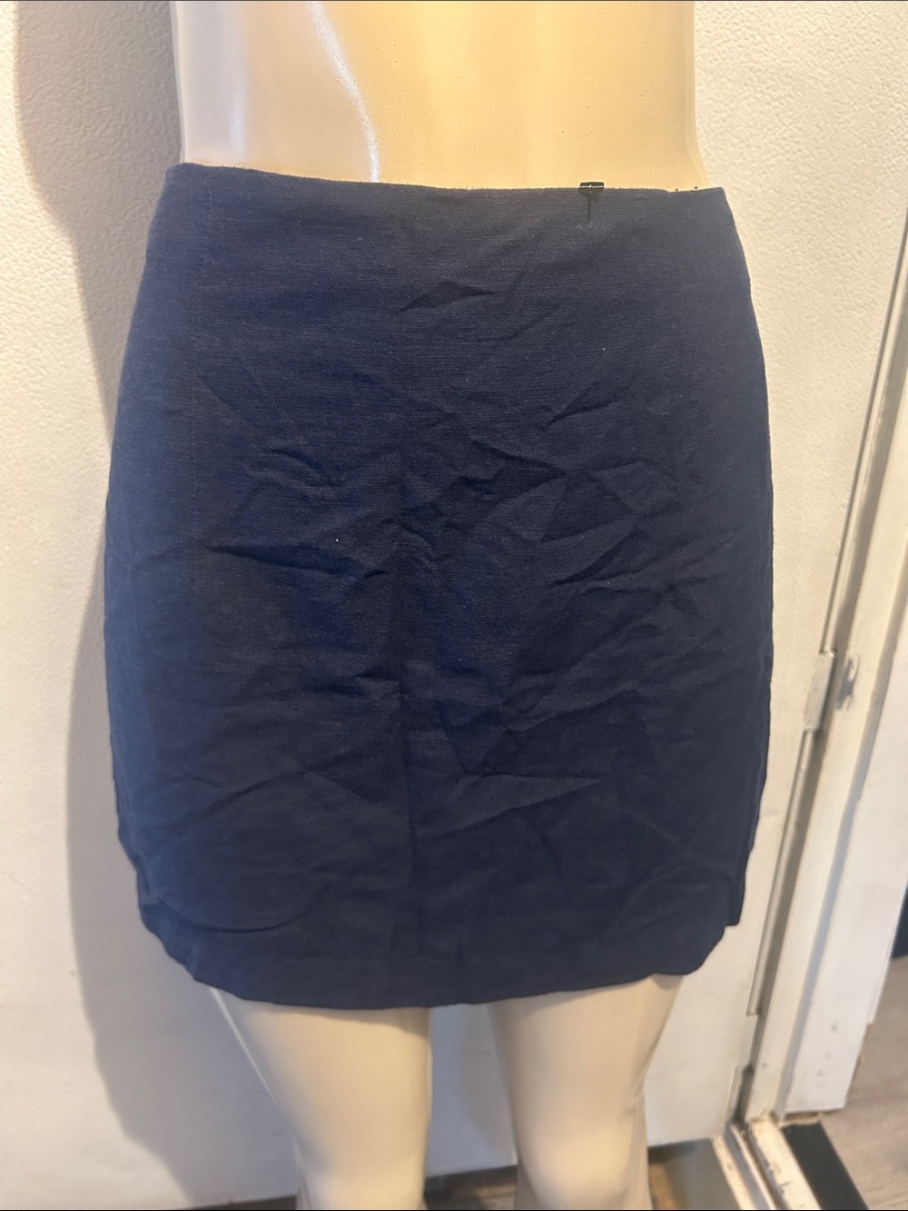 Navy Mini Pencil Skirt
